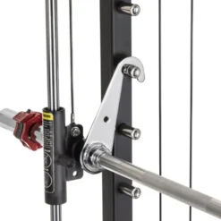 Smith machine de musculation avec colonnes de poids et barre guidée pour entraînement complet en salle de sport professionnelle