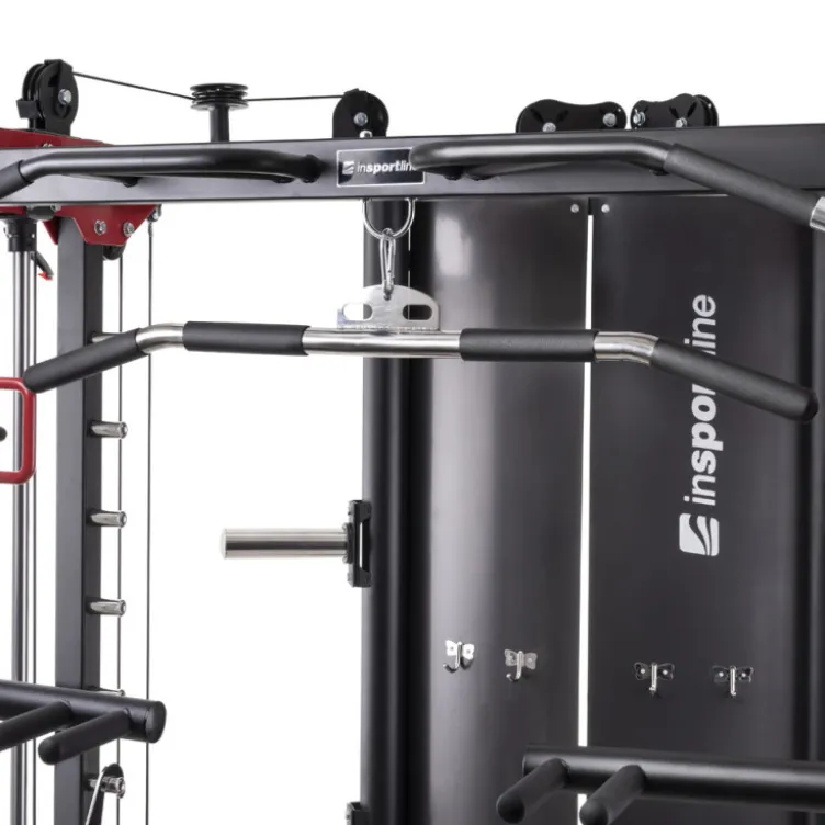 Smith machine de musculation avec colonnes de poids et barre guidée pour entraînement complet en salle de sport professionnelle