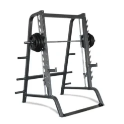 Smith machine de musculation avec barre guidée et espaces de stockage - 12 hauteurs de blocage - 160SC Titanium Strength