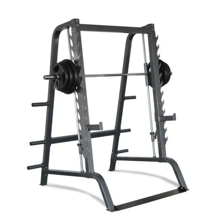 Smith machine de musculation avec barre guidée et espaces de stockage - 12 hauteurs de blocage - 160SC Titanium Strength
