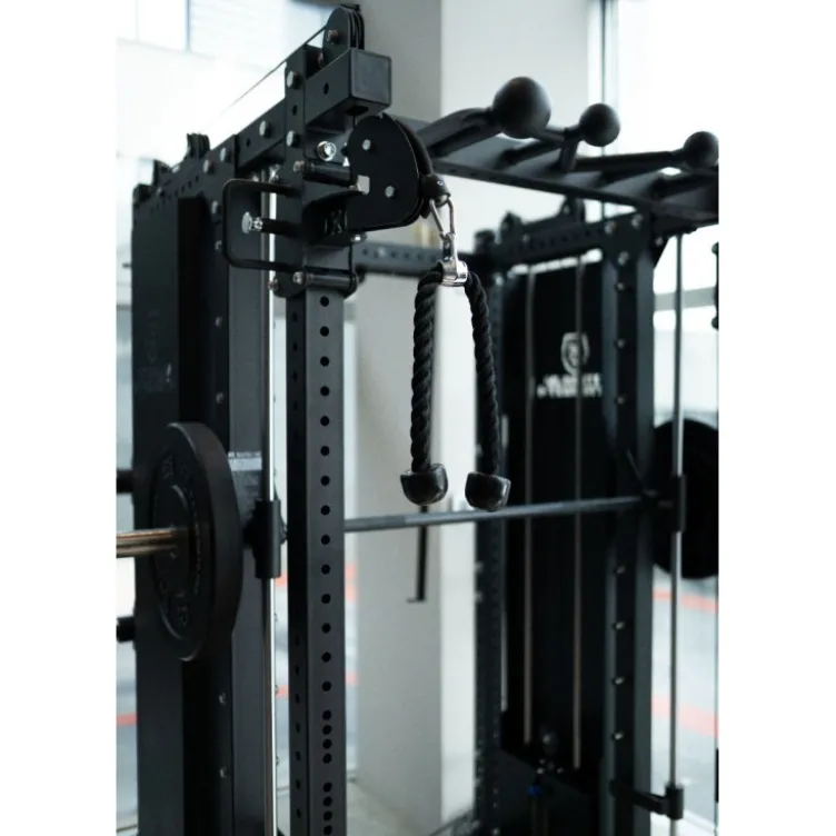 Smith Machine Multifonctionnelle avec doubles poulies et colonnes de poids 2 x 120 kg - B500 PRO Titanium Strength Elite Series