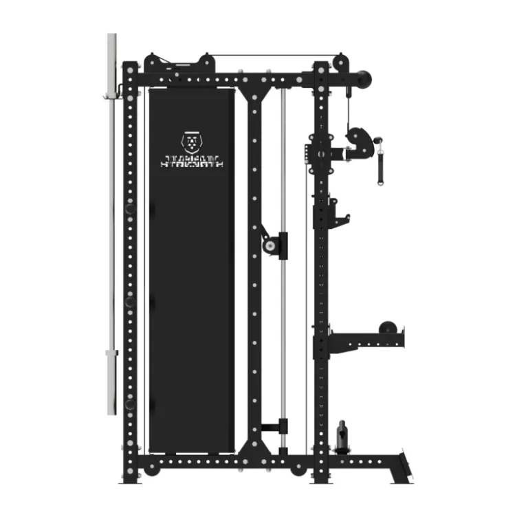 Smith Machine Multifonctionnelle avec doubles poulies et colonnes de poids 2 x 120 kg - B500 PRO Titanium Strength Elite Series