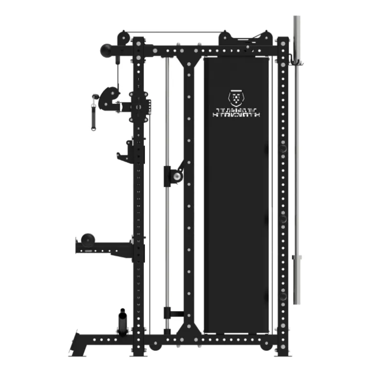 Smith Machine Multifonctionnelle avec doubles poulies et colonnes de poids 2 x 120 kg - B500 PRO Titanium Strength Elite Series