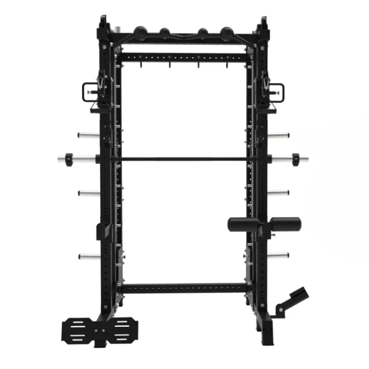 Smith Machine Multifonctionnelle avec doubles poulies et colonnes de poids 2 x 120 kg - B500 PRO Titanium Strength Elite Series