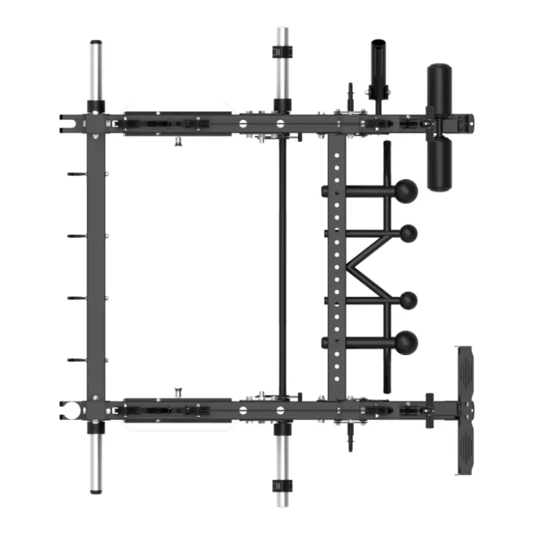 Smith Machine Multifonctionnelle avec doubles poulies et colonnes de poids 2 x 120 kg - B500 PRO Titanium Strength Elite Series