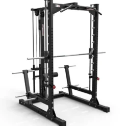 Smith machine multipresse à barre guidée avec poulie haute et basse