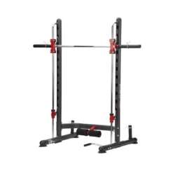 Smith machine multipress en acier pour entraînement de musculation avec disques standards ou olympiques