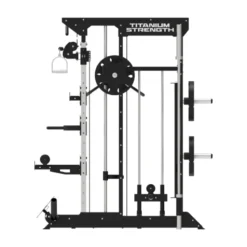 Smith machine multi-équipée de musculation avec accessoires divers - Training complet en homegym - B100 V2