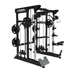 Smith machine multi-équipée de musculation avec accessoires divers - Training complet en homegym - B100 V2