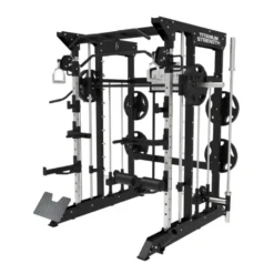 Smith machine multi-équipée de musculation avec accessoires divers - Training complet en homegym - B100 V2