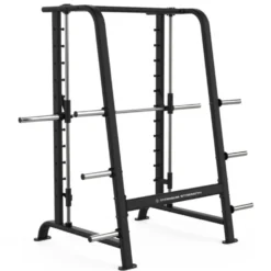 Smith Machine Professionnelle ultra fluide avec support de rangement - Capacité 250 kg - Titanium StrengthBlack Series