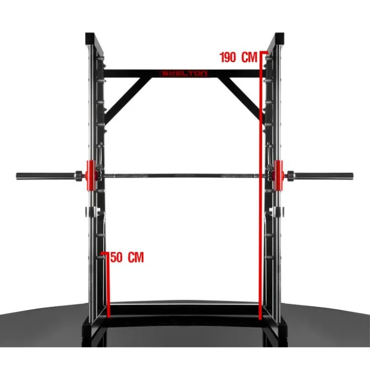 Smith Machine professionnelle avec barre libre et capacité de charge extrême 800 kg