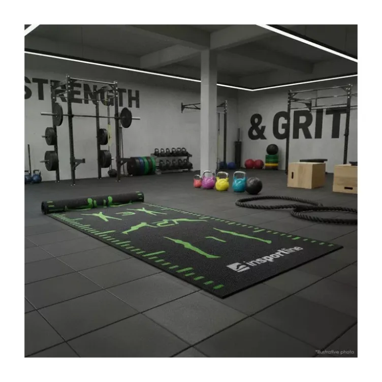 Speedtrack en gazon synthétique 10 x 2 m avec dessous antidérapant et échelle numérique pour le crossfit
