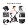 Spining bike à roue d'inertie multiréglable pour cardio en home-gym
