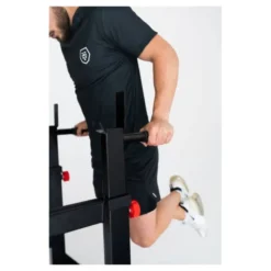 Squat et dip stand de musculation à hauteur et largeur ajustables pour homegym avec capacité de charge de 272 kg