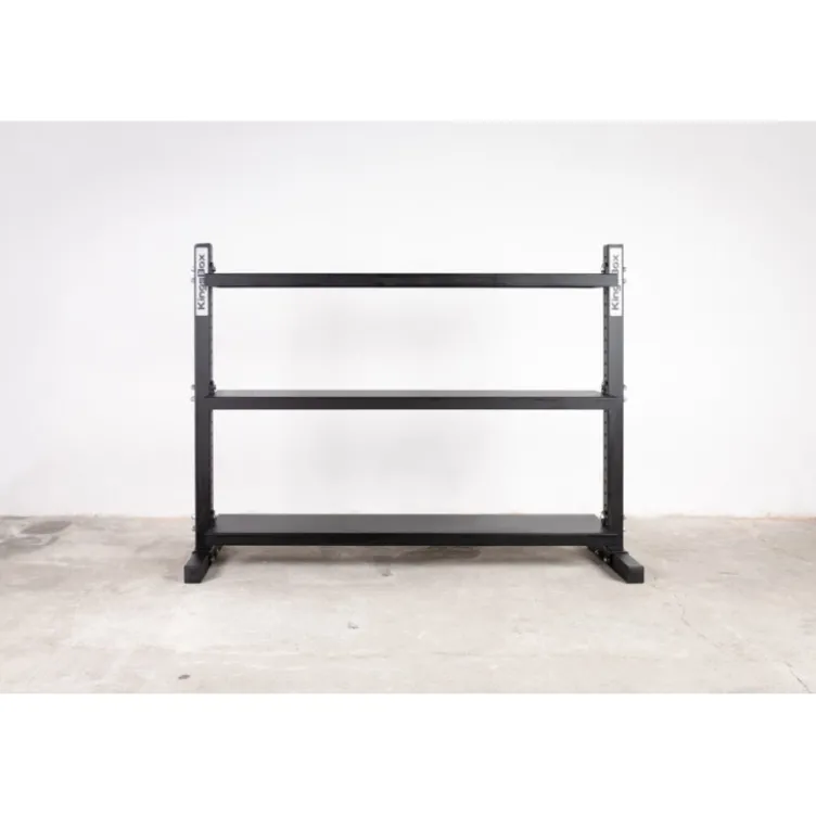 Stand de rangement pour kettlebells 3 étagères de marque Kingsbox