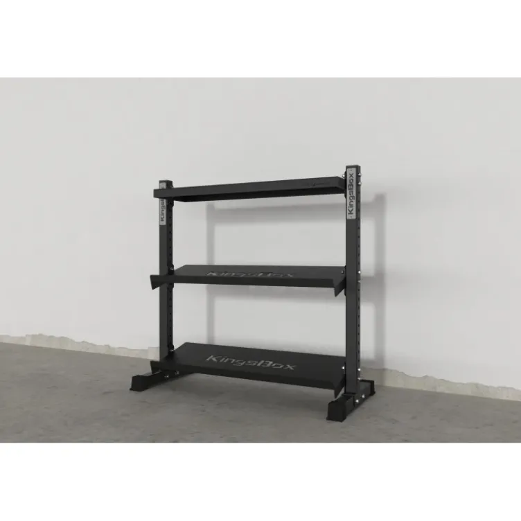 Stand de rangement pour kettlebells 3 étagères de marque Kingsbox