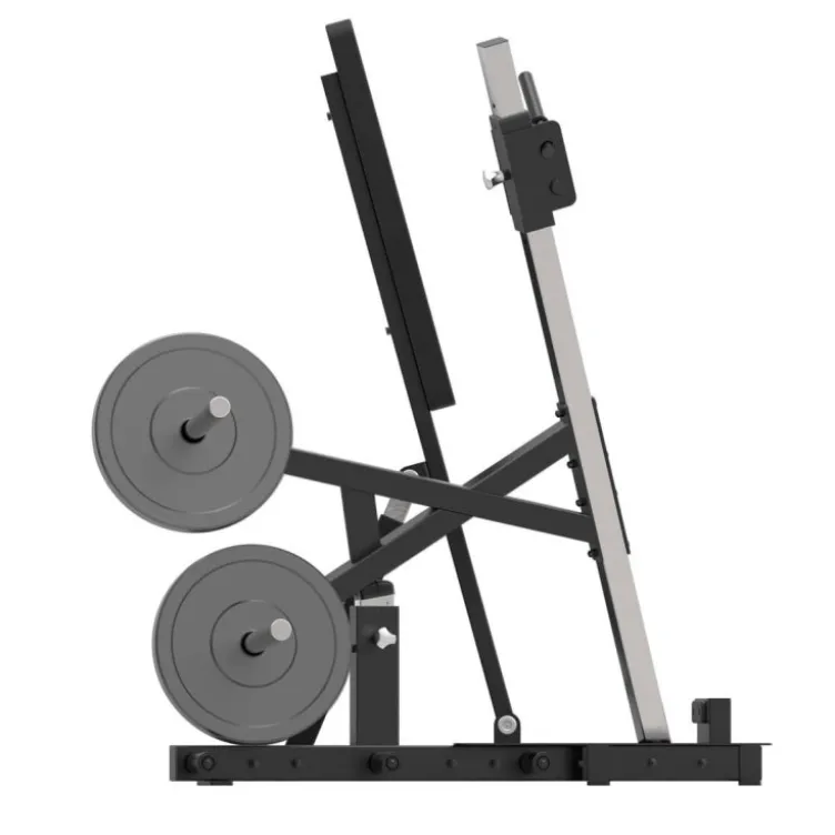 Standing chest press machine à charge libre jusqu'à 500 kg avec bras indépendants convergents Titanium Strength Élite EL-PL43