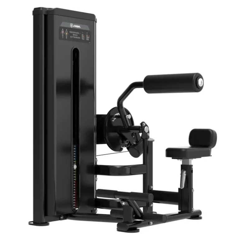 Station à Abdominaux et Lombaires avec colonne de poids 125 kg Black Series RX – Titanium Strength – BSRX-S39
