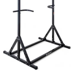 Station autoportante pour exercices de tractions et dips - Barre de traction réglable en hauteur et barres parallèles ajustables