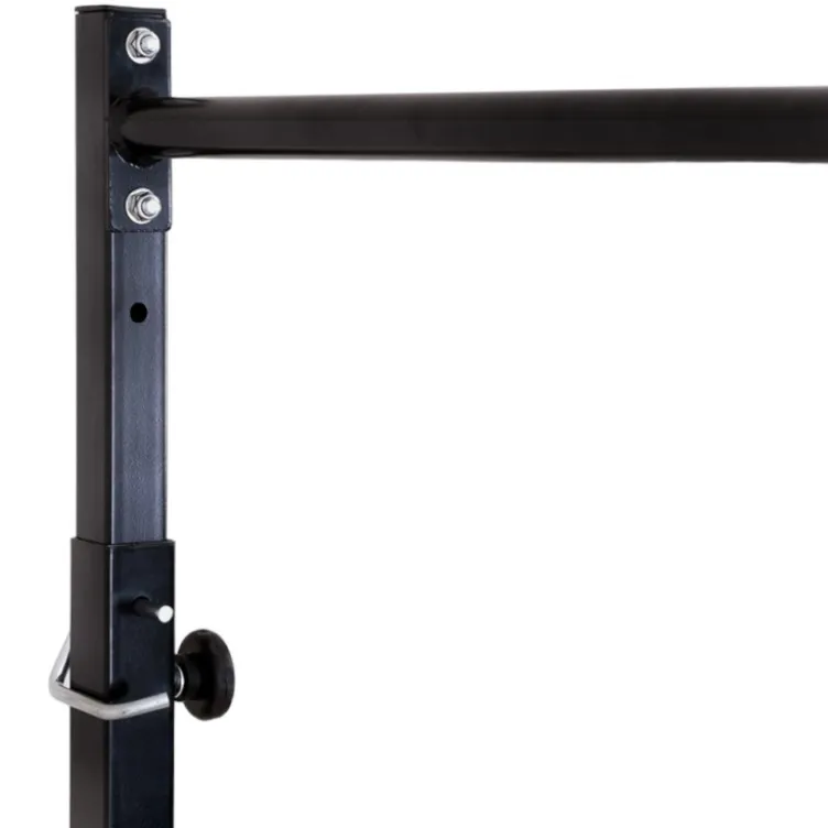 Station autoportante pour exercices de tractions et dips - Barre de traction réglable en hauteur et barres parallèles ajustables