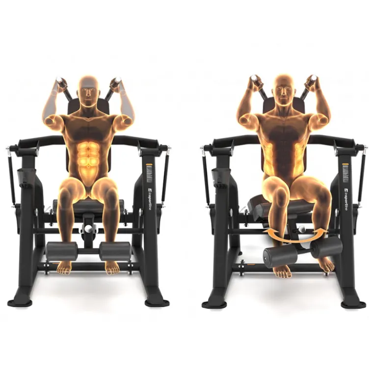 Station Crunch pour les abdominaux velocer à charge libre avec mouvements guidés Max 75 kg