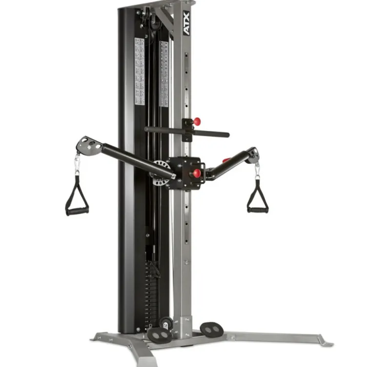 Station de musculation ATX à poulie double : Functional Trainer Autoportant colonne de poids 80 kg