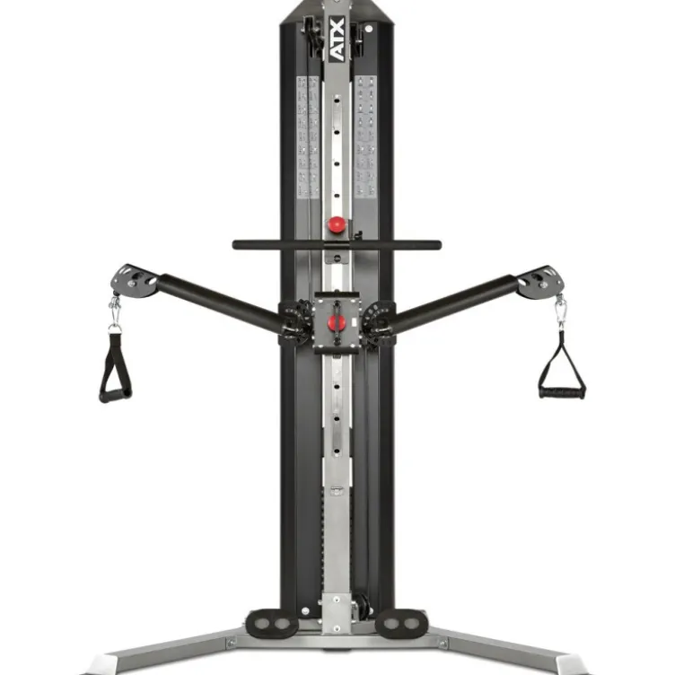 Station de musculation ATX à poulie double : Functional Trainer Autoportant colonne de poids 80 kg