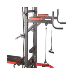 Station de musculation avec chaise romaine et banc de musculation - Divers câbles de tirage