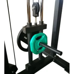 Station de musculation cable crossover avec 2 x colonnes de poids à charges libres