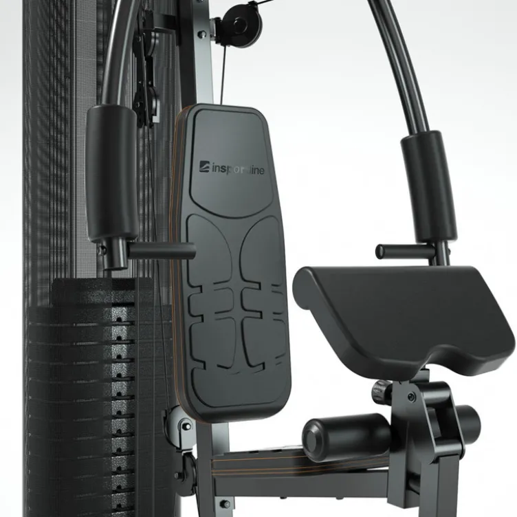 Station de musculation complète pour Home-Gym avec colonne de poids 90 kg