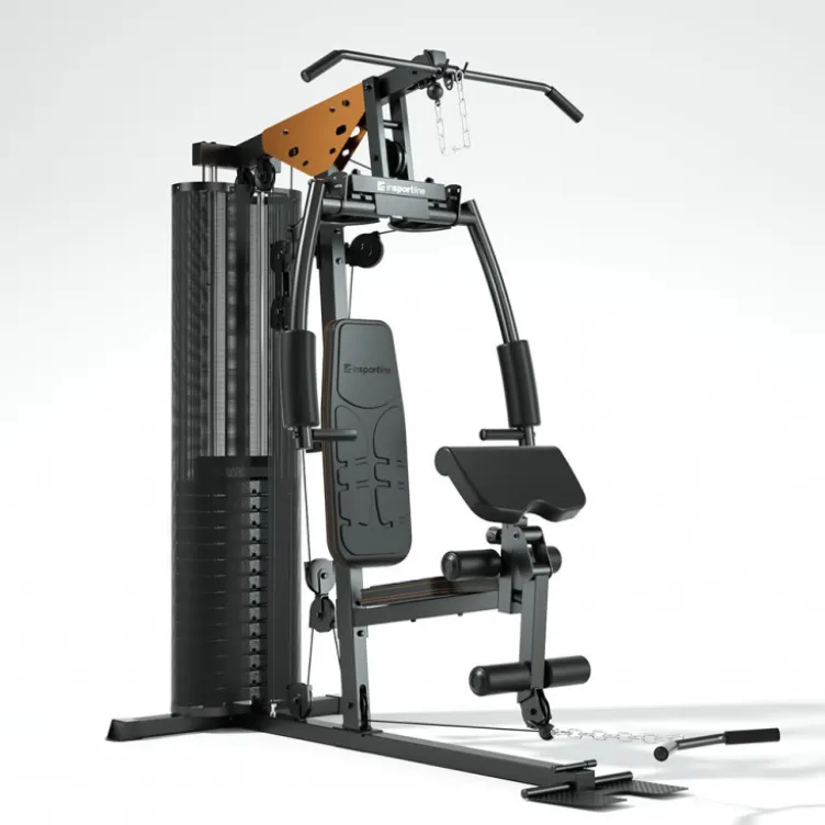 Station de musculation complète pour Home-Gym avec colonne de poids 90 kg