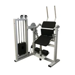 Station de musculation Crunch professionnelle pour abdominaux à charge guidée - 80 kg de poids
