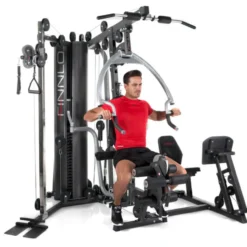 Station de musculation multifonctions avec presse pour les jambes - Home gym Autark 6800