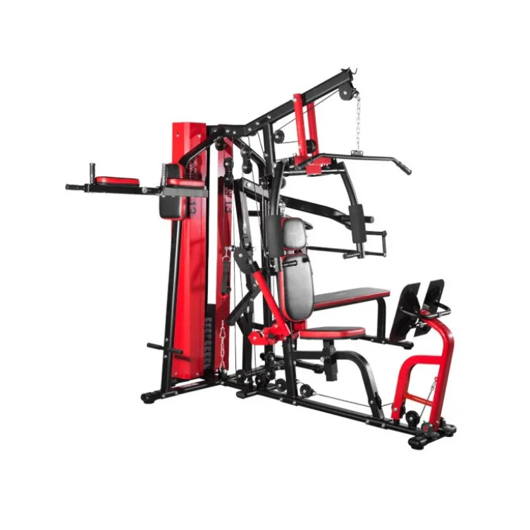 Station de musculation multipostes pour Home gym - Bras leviers et presse à cuisses