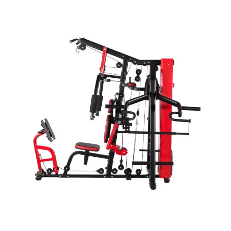 Station de musculation multipostes pour Home gym - Bras leviers et presse à cuisses