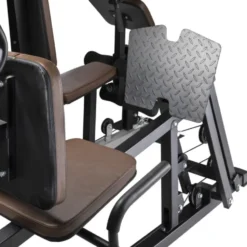 Station de musculation 5 postes en 1 pour entraînement à domicile - Machine de fitness multiposte avec presse à cuisse