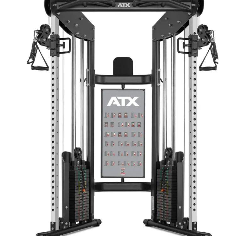 Station de musculation poulie double ATX 2 x 90 kg pour home-gym