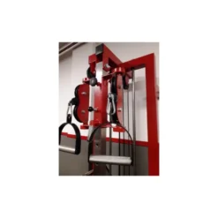 Station de musculation poulie réglable professionnelle avec colonne de poids 80 kg
