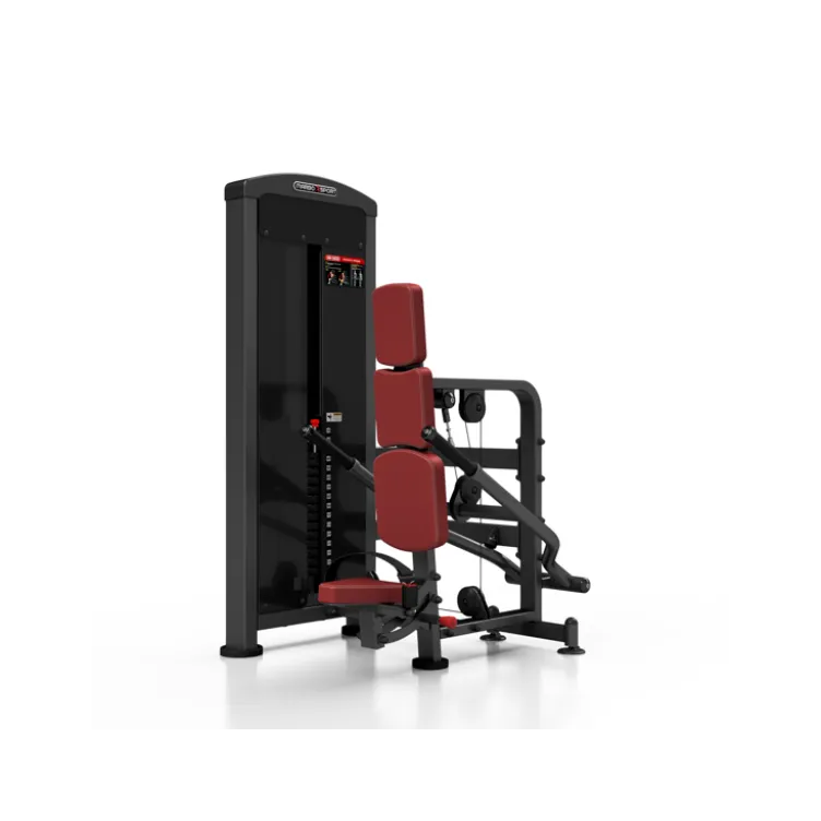 Station de musculation pro dips assis avec charge guidée