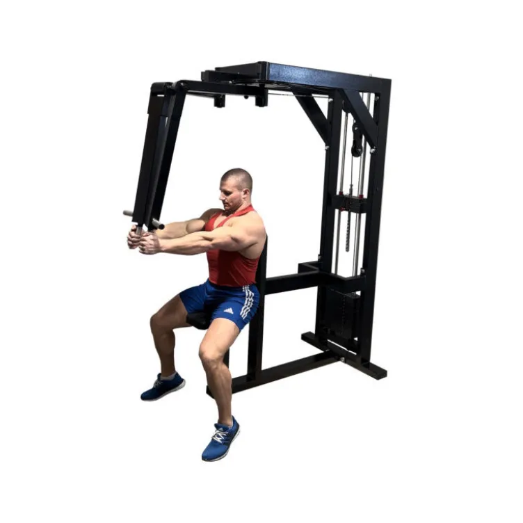 Station de musculation professionnelle Pec Fly convergente pour les Pectoraux Deltoïdes Arrières - Colonne de poids