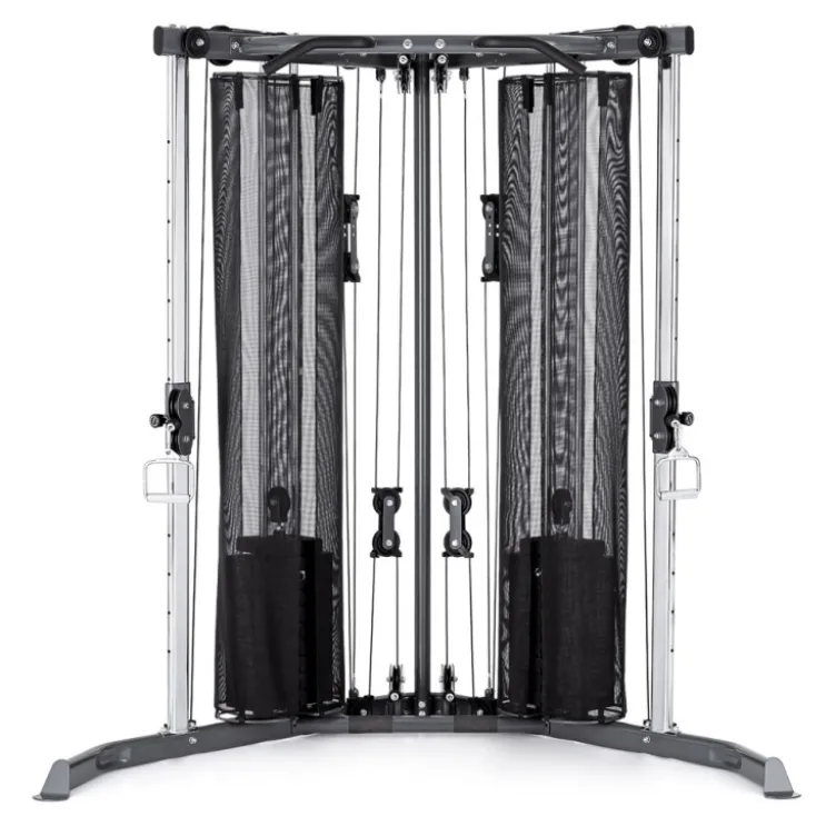 Station de musculation vis à vis à double colonne de poids - Cross trainer home gym