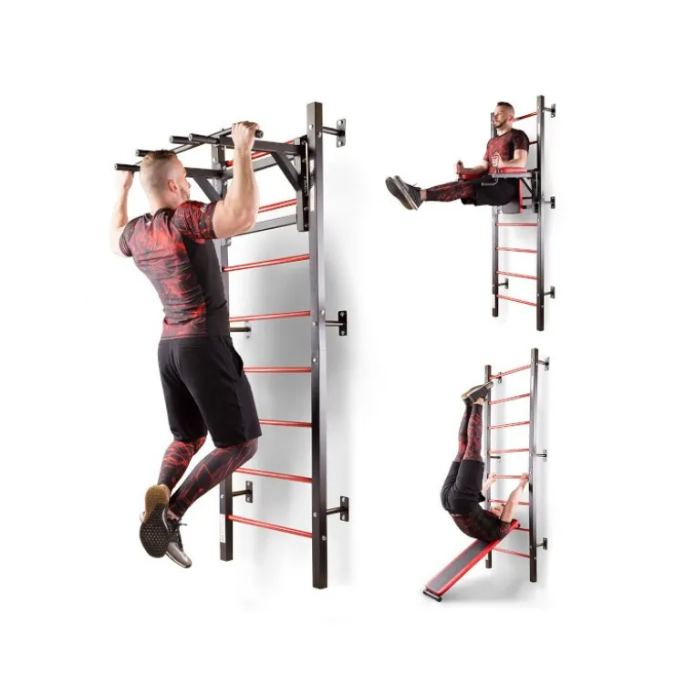 Station d'entraînement complète avec espalier pour exercices multiples