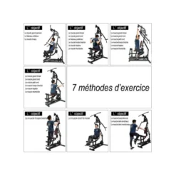 Station d'entraînement multifonctions polyvalente pour home-gym