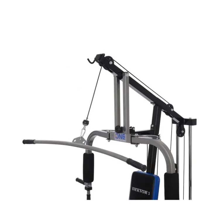 Station d'entraînement ultra polyvalente pour exercices de force avec colonne de poids de 45 kg