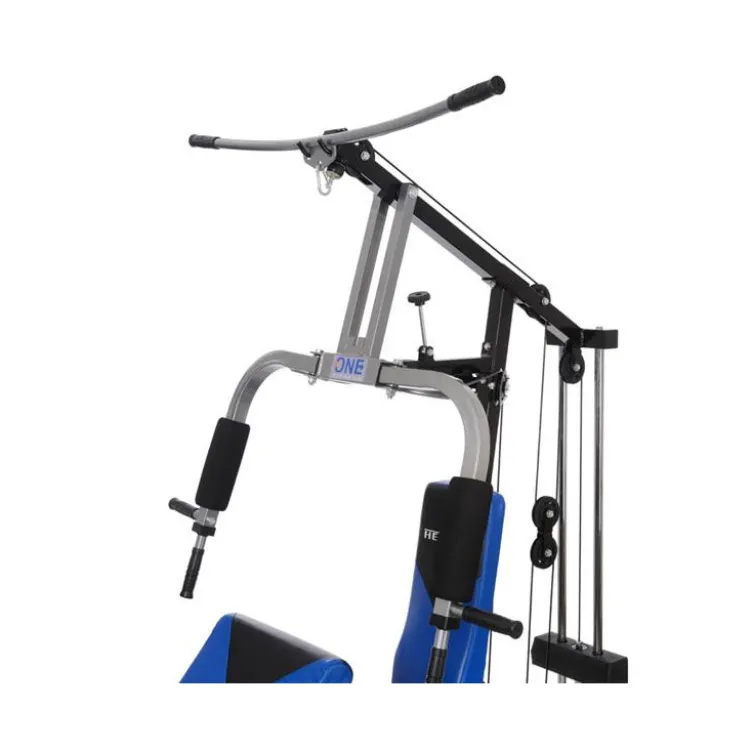 Station d'entraînement ultra polyvalente pour exercices de force avec colonne de poids de 45 kg