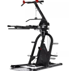 Station de tirage avec bras de levier réglables sur 9 positions LGX Titanium Strength pour home gym - Barre traction multi-grip