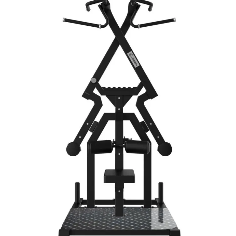 Station de tirage dorsal circulaire à charge libre jusqu'à 300 kg Titanium Strength Élite séries EL-PL52 - Bras indépendants
