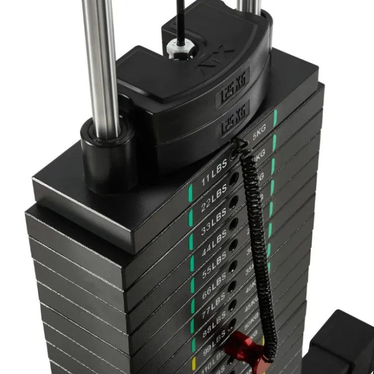 Station de tirage double ATX avec colonne de poids de 115 kg - Capacité 160 kg