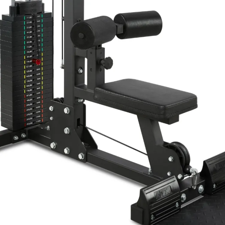 Station de tirage double ATX avec colonne de poids de 115 kg - Capacité 160 kg
